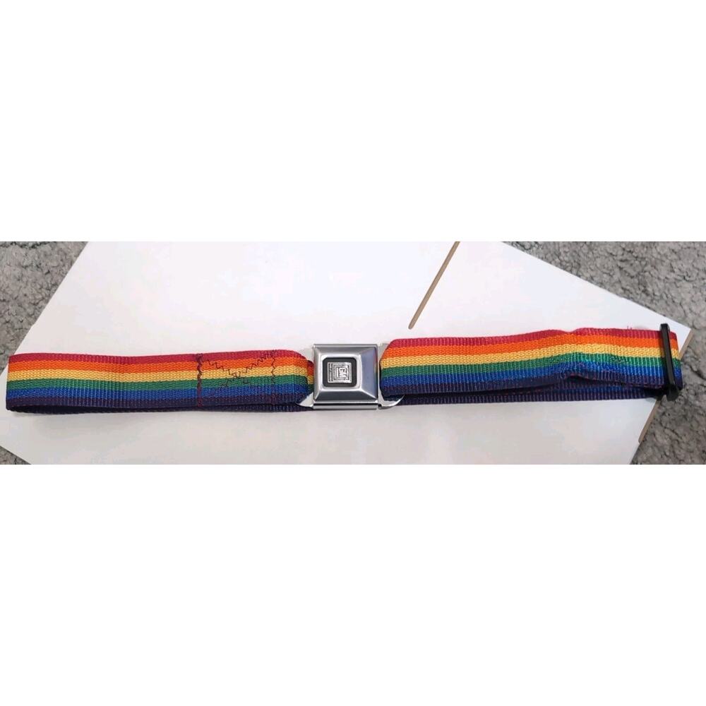 Buckle-Down Skategoods GM Official License Product Adjustable Belt Rainbow Y2K